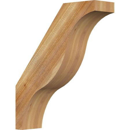 Ekena Millwork 6"W x 22"D x 26"H Funston Rough Sawn Knee Brace, Western Red Cedar BRC06X22X26FST00RWR